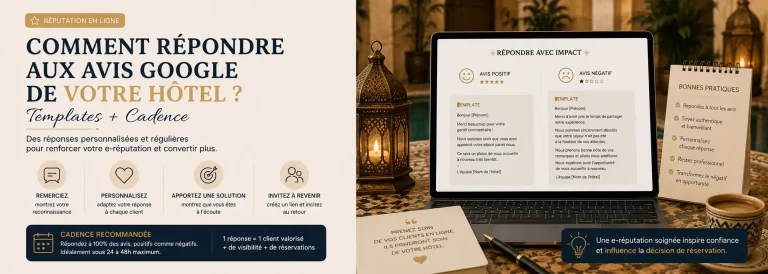 Comment répondre aux avis Google de votre hôtel (templates + cadence)