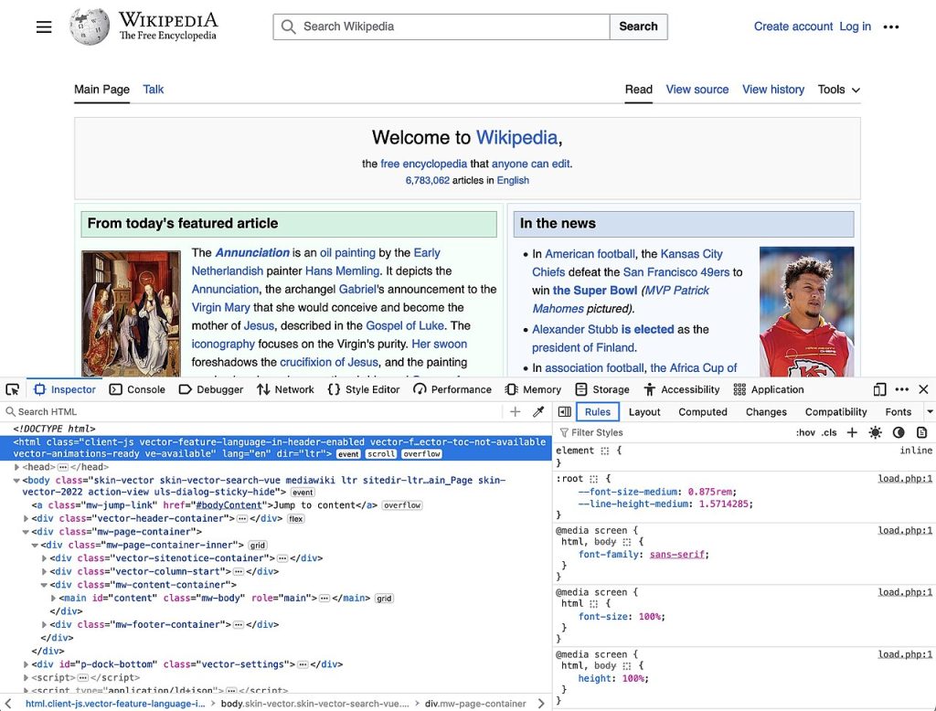 developpeurs web — Firefox dev tools