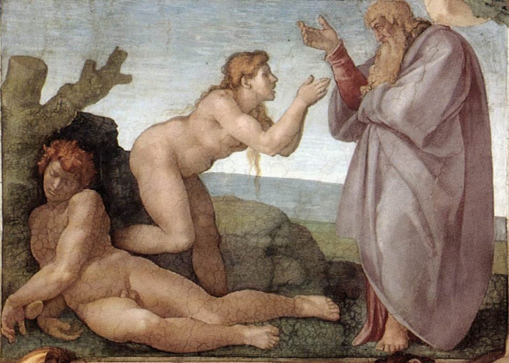 site web — Michelangelo, Creation of Eve 01