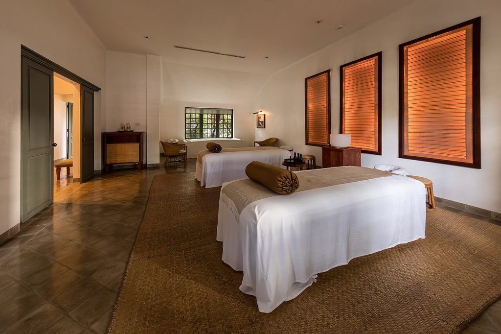 Tourisme Maroc — Spa massage parlor in Amantaka luxury Resort & Hotel in Luang Prabang Laos